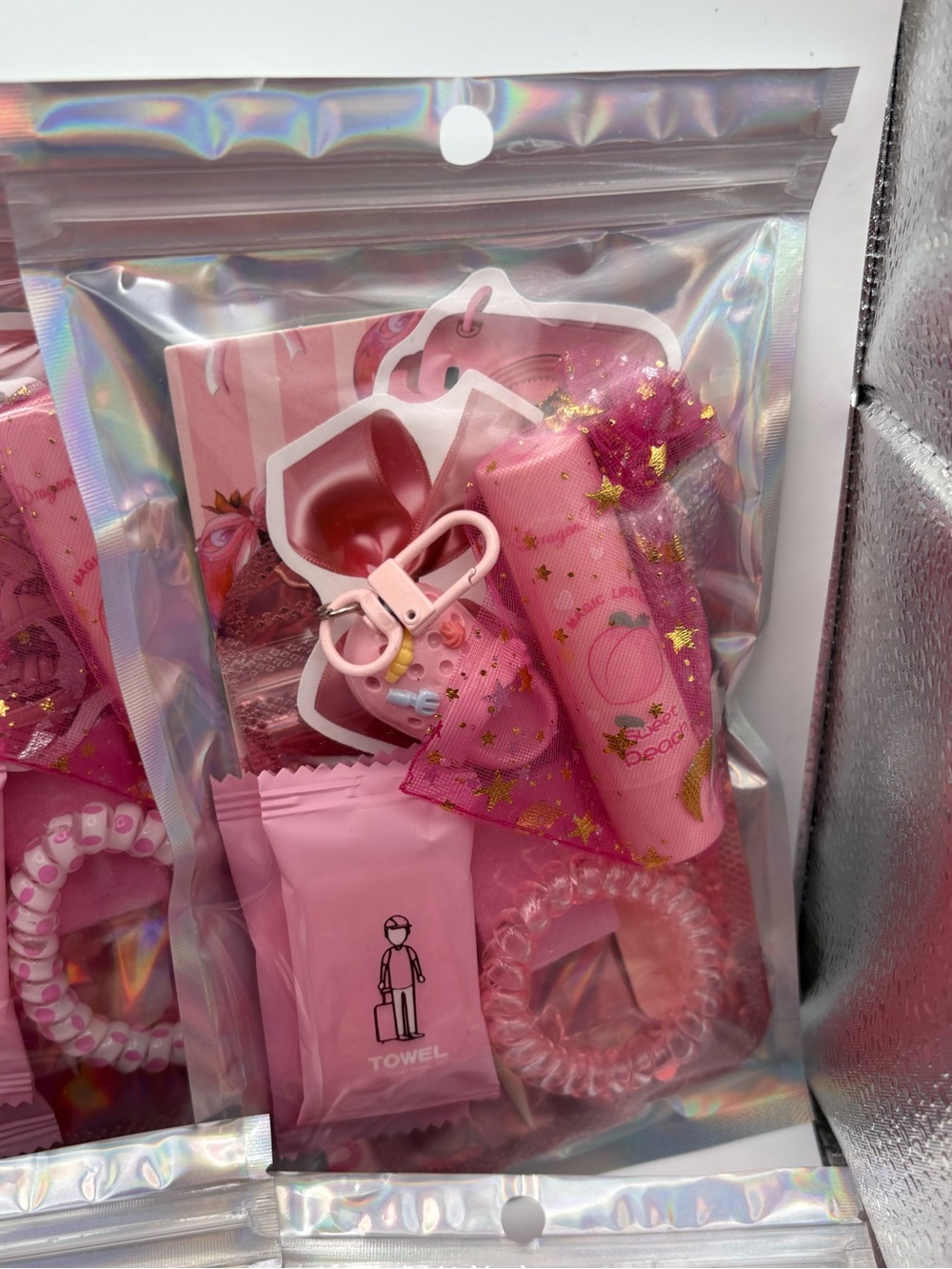 Pink Party Favor Gift Set - Assorted Pink Accessories